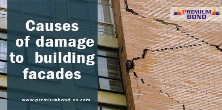 Causes of damage to building facades