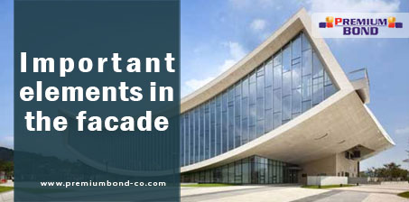 Important elements in the facade