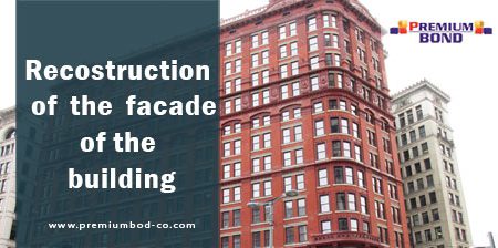 Reconstruction of the facade of the building