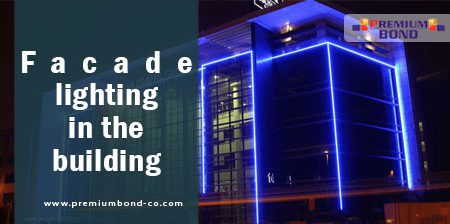 Facade lighting in the building