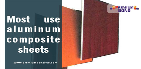 Most use aluminum composite sheets