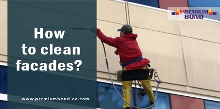 Wash the facade of the building