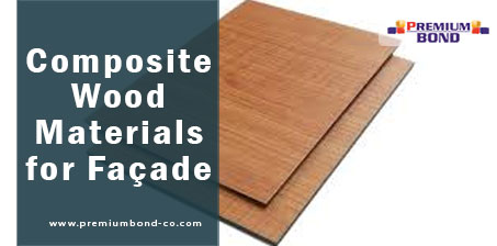 Composite facade with composite sheet wood design