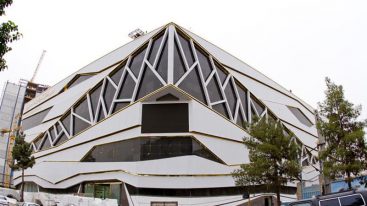 نمای کامپوزیت پروژه امین قم