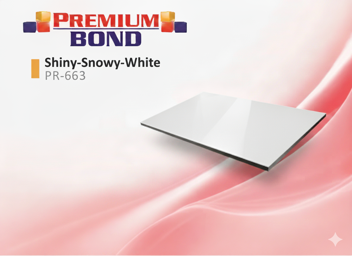 PR663-composite-panel ورق کامپوزیت سفید براق کد 663