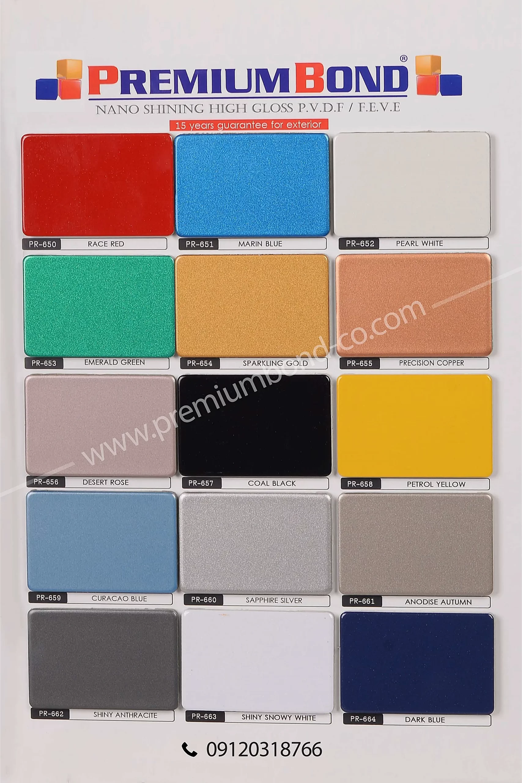 colorchart-4_4 ورق کامپوزیت NANO پرمیوم باند